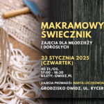 warsztaty: makramowy świecznik